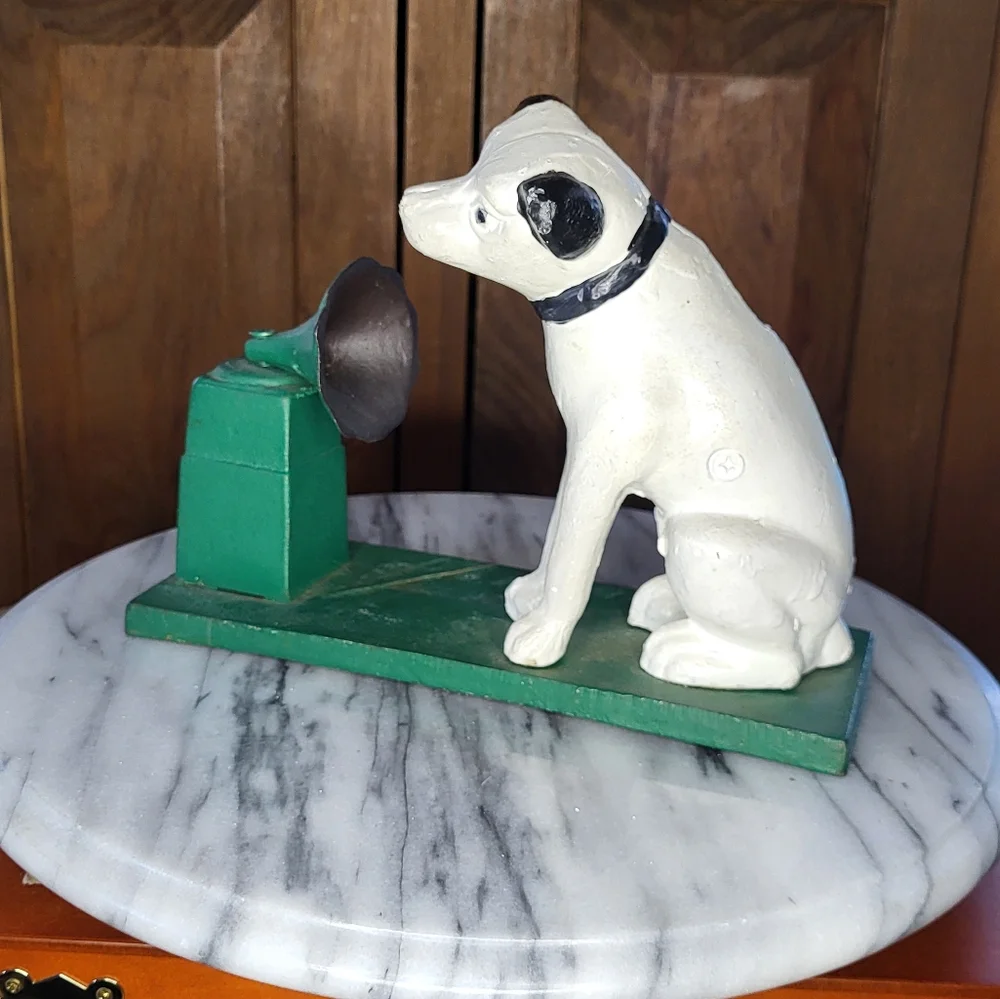 Vintage Dog Figurine with Phonograph - Picture 3 of 14